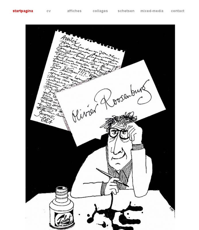 Website voor kunstenaar Olivier Roosenburg