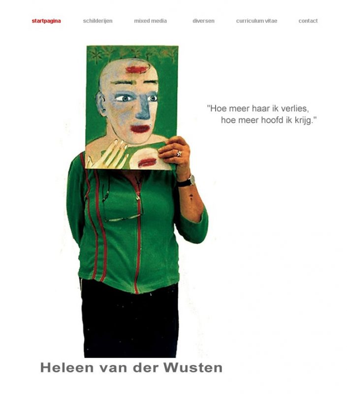Website voor kunstenaares Heleen van der Wusten