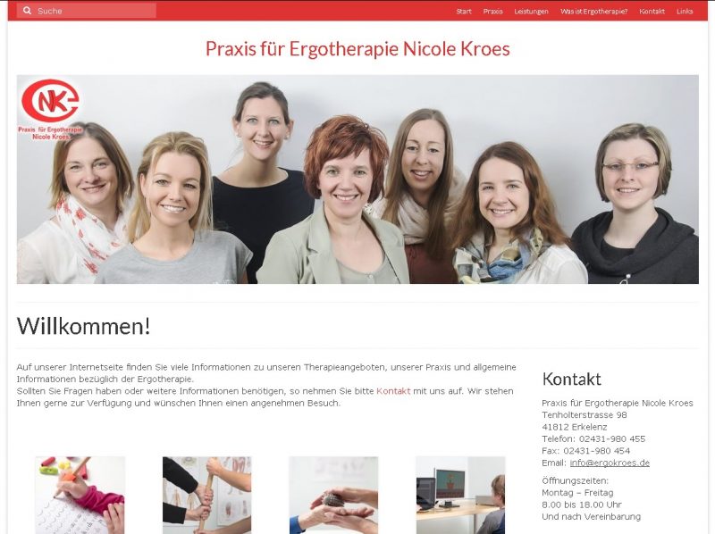 Website met beheersysteem voor Nicole Kroes